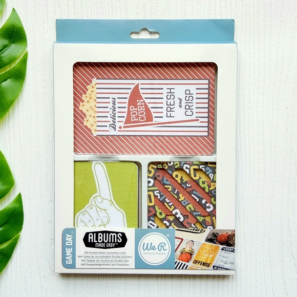 We R Memory Keepers Albums Made Easy GAME DAY 100 Double-Sided Journal Card Set - Picture 2 of 5